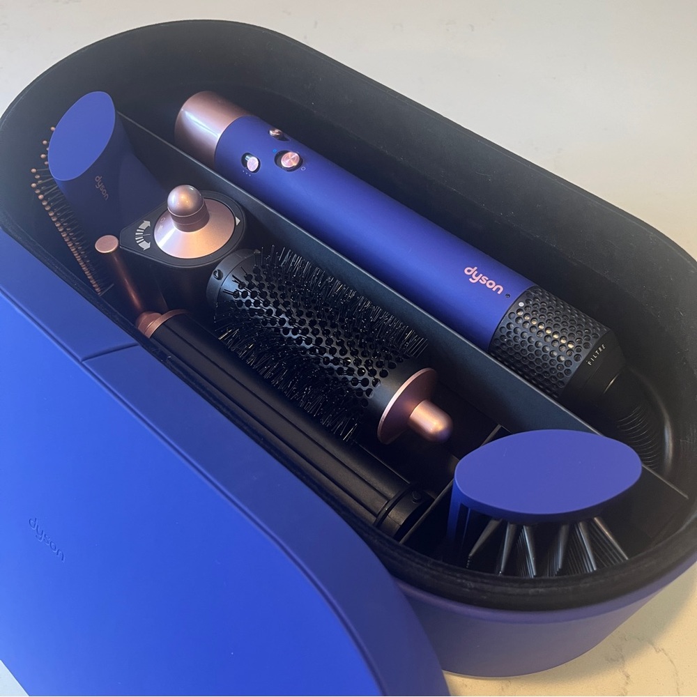 EUC Limited Edition Dyson Airwrap Multi-Styler Complete Long Vinca Blue/Rose